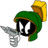 Marvin Martian Angry with gun